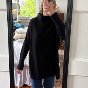 Free People Ottoman Slouchy Tunic in Black